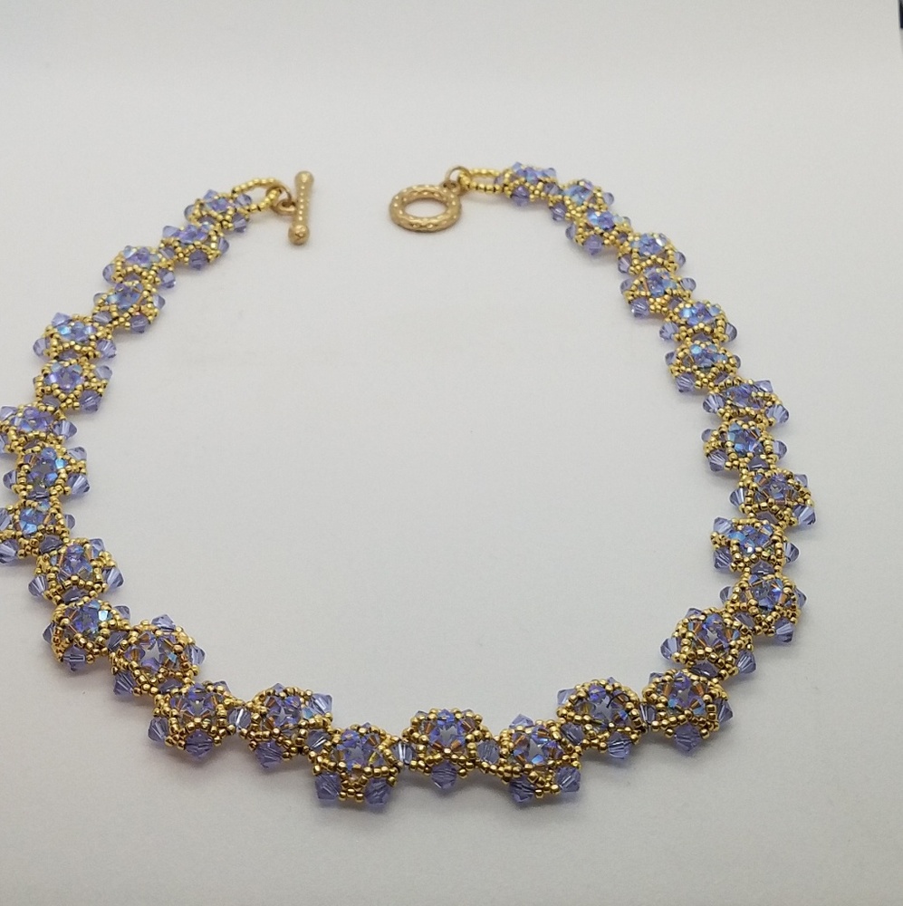 Handmade Swarovski crystal necklace